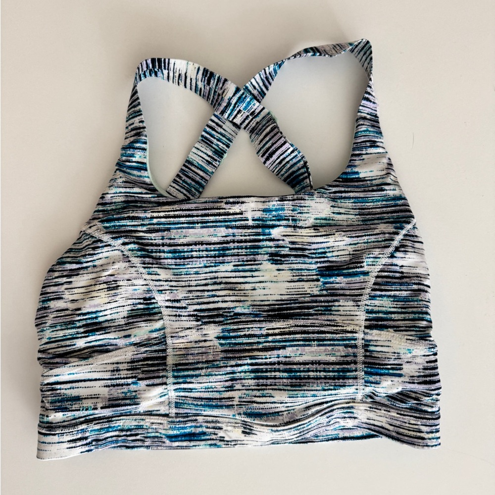 Lulu Lemom high impact Striped Sports Bra